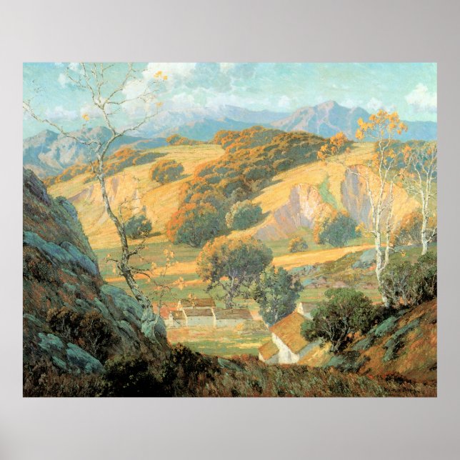 California Valley Farm, av Maurice Braun Poster (Framsidan)