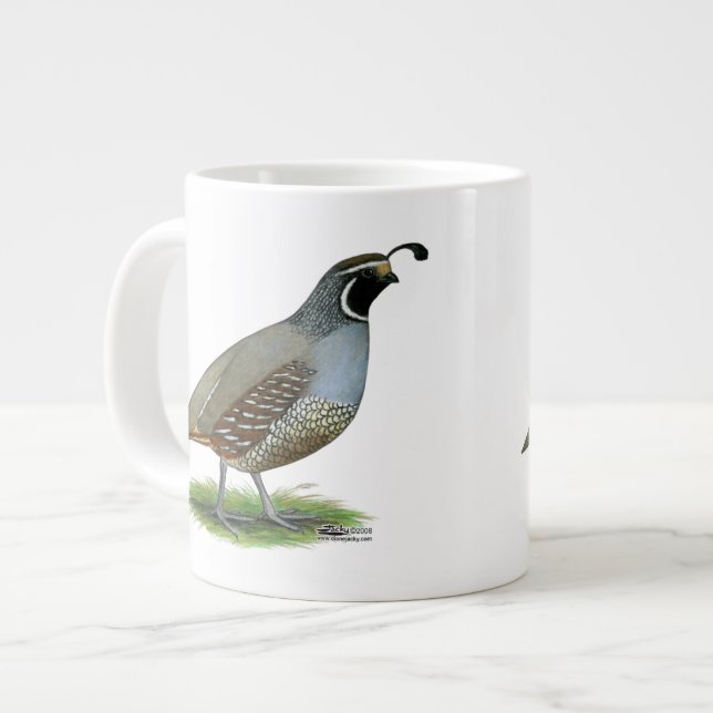 California Valley Quail Jumbo Mugg (Framsida vänster)