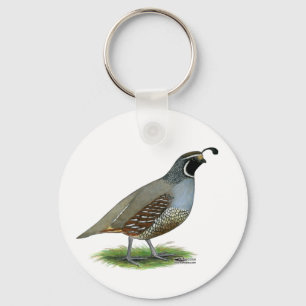 California Valley Quail Nyckelring