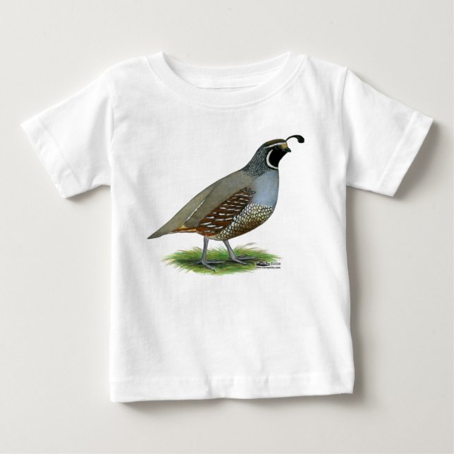 California Valley Quail Tee Shirt (Framsida)
