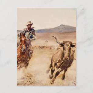 “California Vaquero” av Edward Borein Vykort