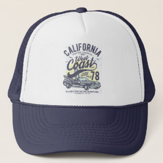 California Väster Kusten Surfing Paradise, sommar Truckerkeps