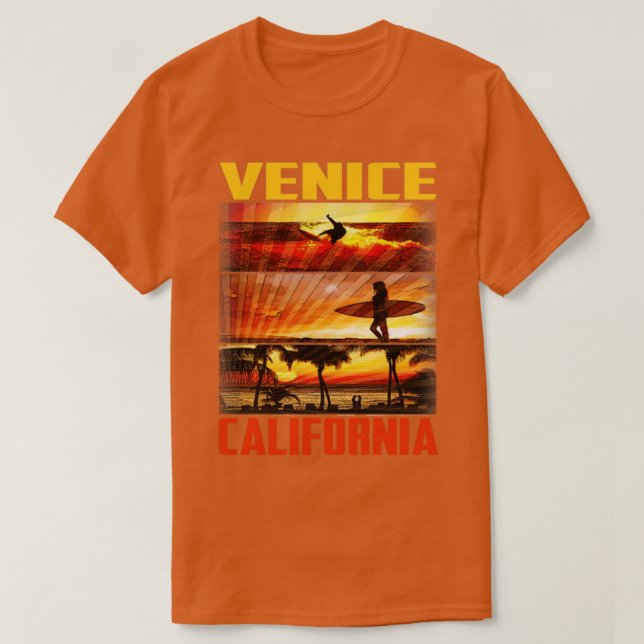 California Venice Beach T Shirt (Design framsida)