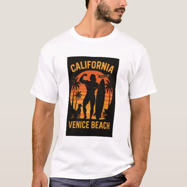 California Venice Beach T Shirt (Framsida)