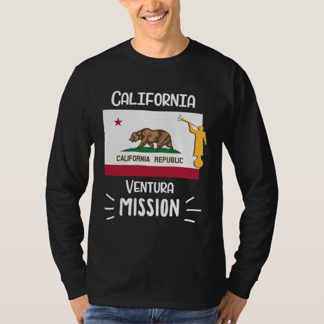 California Ventura Mormon LDS Mission Missionary T Shirt (Framsida)