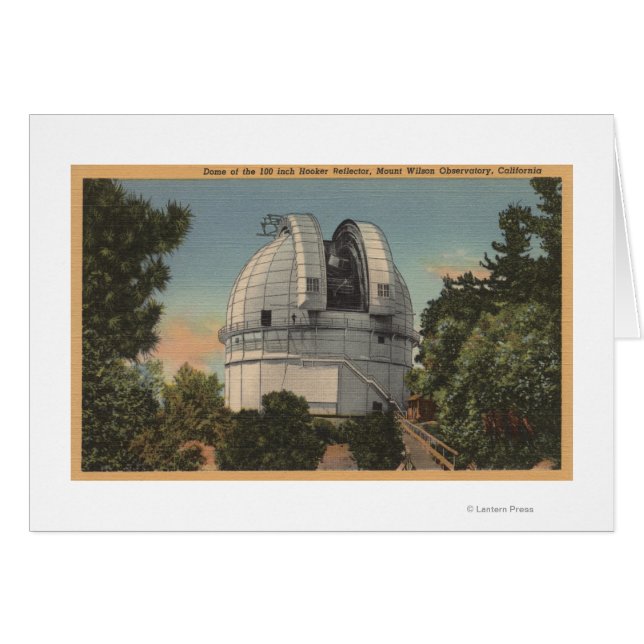 California - View of Dome of Mt. Wilson Hälsningskort (Framsidan Horizontal)