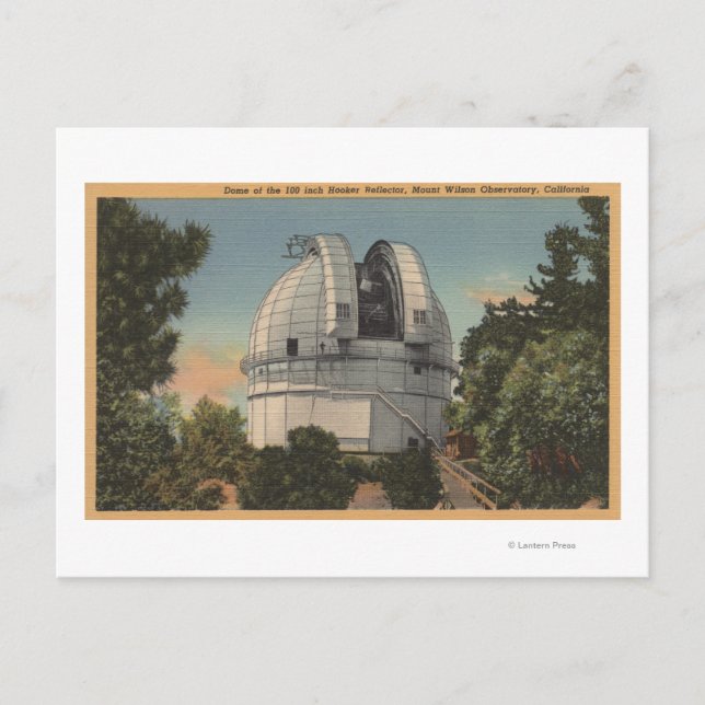California - View of Dome of Mt. Wilson Vykort (Framsida)