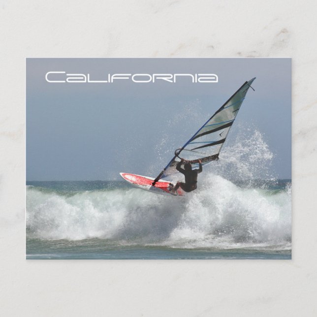 California Vind Surfer Vykort (Framsida)