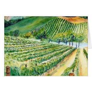 California Vineyard Card Hälsningskort