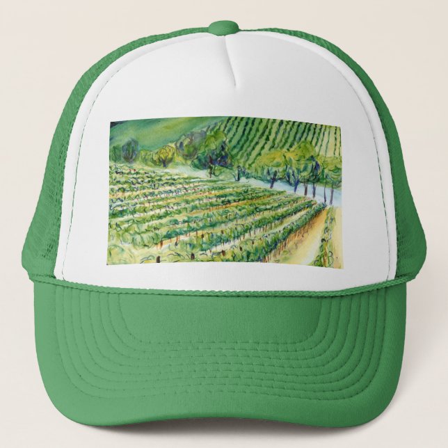 California Vineyard Hat Truckerkeps (Framsida)