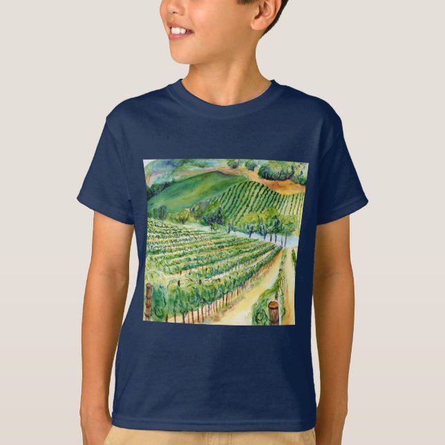 California Vineyard Shirt Tee Shirt (Framsida)