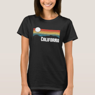 California Vintage Sunset 80s Retro Summer State U T Shirt