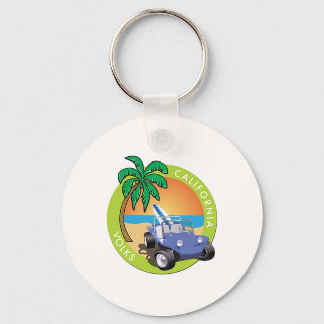 California Volks Dune Buggy med Handflatan Nyckelring (Framsida)