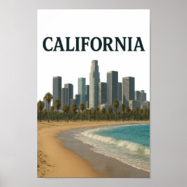 CALIFORNIA Wall Art Poster
