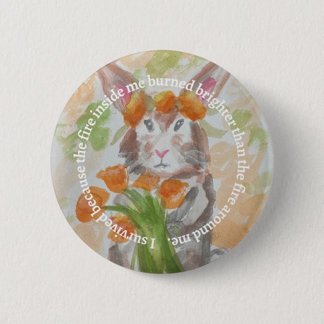California Wildfire Relief Fundraiser Button Knapp (Framsida)
