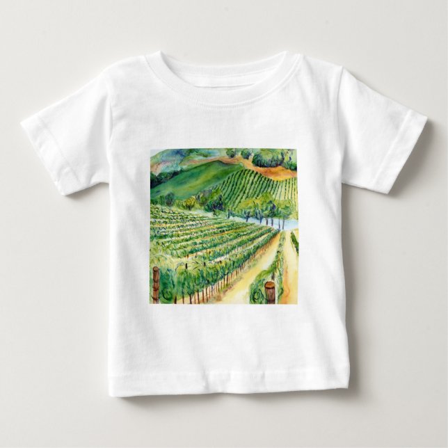 California Winery Vineyard Shirt T (Framsida)