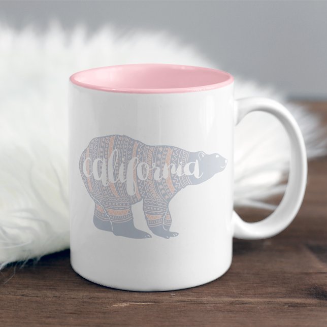 California Winter Bear Två-Tonad Mugg (Skapare uppladdad)