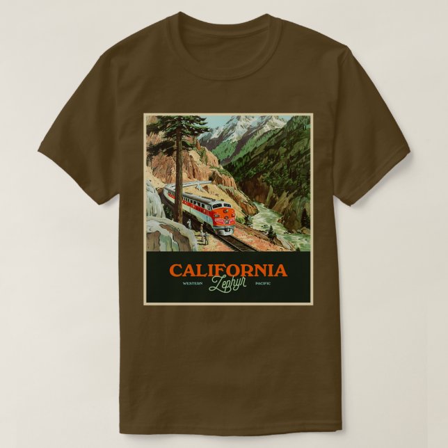 California Zephyr T Shirt (Design framsida)