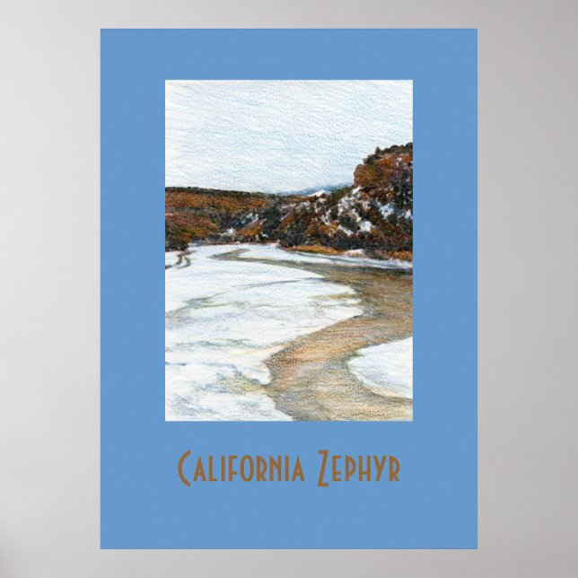 California Zephyr Travel Poster (Framsidan)