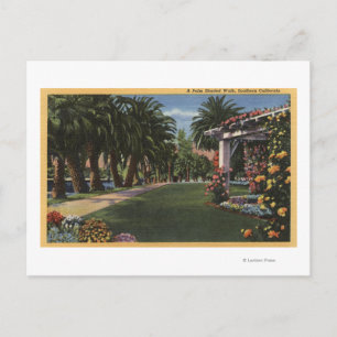 CaliforniaA Handflatan Shaded Walk Vykort