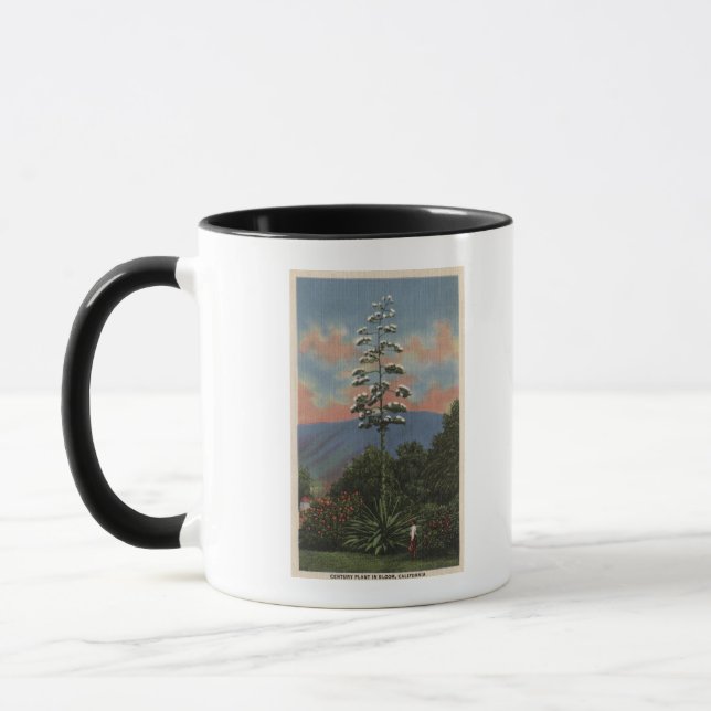 CaliforniaCentury Plant i Bloom Mugg (Vänster)
