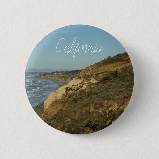 Californiakusten Scenisk Reslandskap Knapp (Framsida)