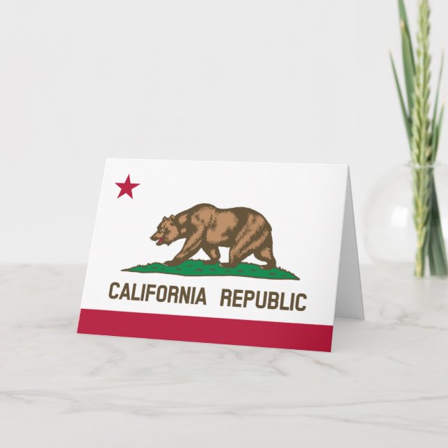 Californian Flag, Flag of California Kort (Framsida)