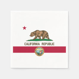 Californian Flag & Seal, Flag of California Pappersservett