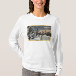 CaliforniaRim o världshuvudvägen i vinter T-shirt