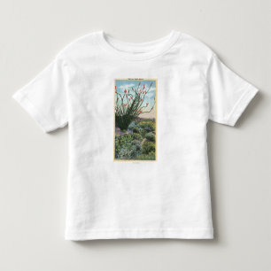 CaliforniaView av kaktus i blom T Shirt