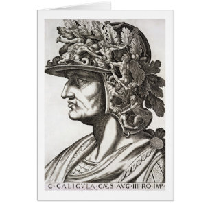 Caligula Caesar (12-41 ANNONS), 1596 (gravyr) Hälsningskort