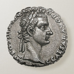 Caligula Roman Emperor 🏛️ Gaius Caesar Old Coin Rund Kudde