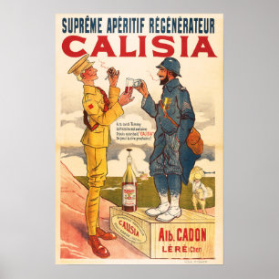 CALISIA Fransk Aperitif Regenerateur Liqueur Drink Poster