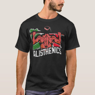 Calisthenics Idrottsman Italien Flagga Fitness Str T Shirt