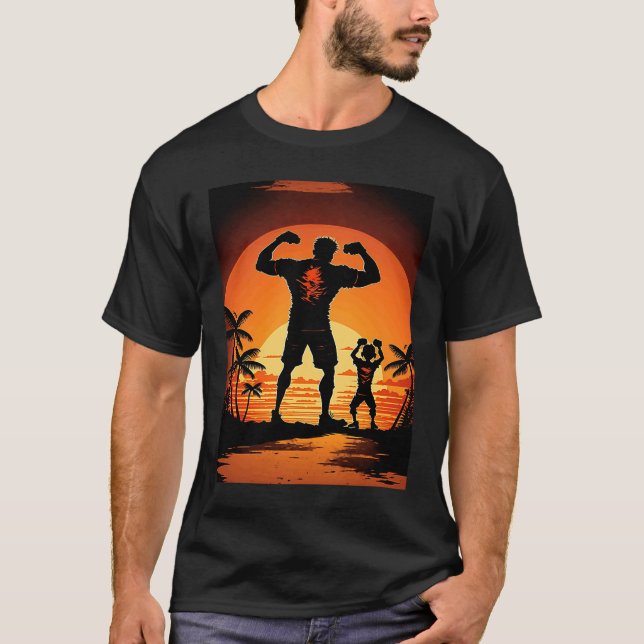 Calisthenics utövar entusiaster Far och son D T Shirt (Framsida)