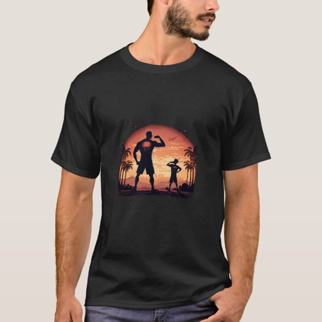 Calisthenics utövar entusiaster Far och son D T Shirt (Framsida)