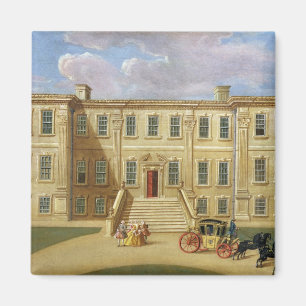 Calke Hall, Derbyshire, placera av harpan för her Magnet