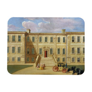 Calke Hall, Derbyshire, placera av harpan för her Magnet
