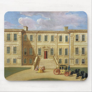 Calke Hall, Derbyshire, placera av harpan för her Musmatta
