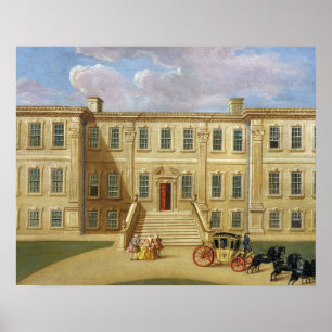 Calke Hall, Derbyshire, placera av harpan för her Poster