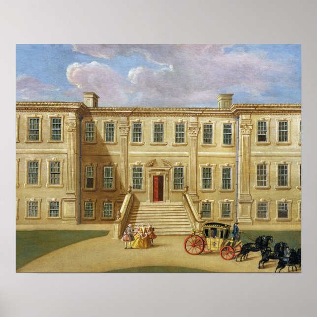 Calke Hall, Derbyshire, sätet för Herr Henry Harp Poster (Framsidan)