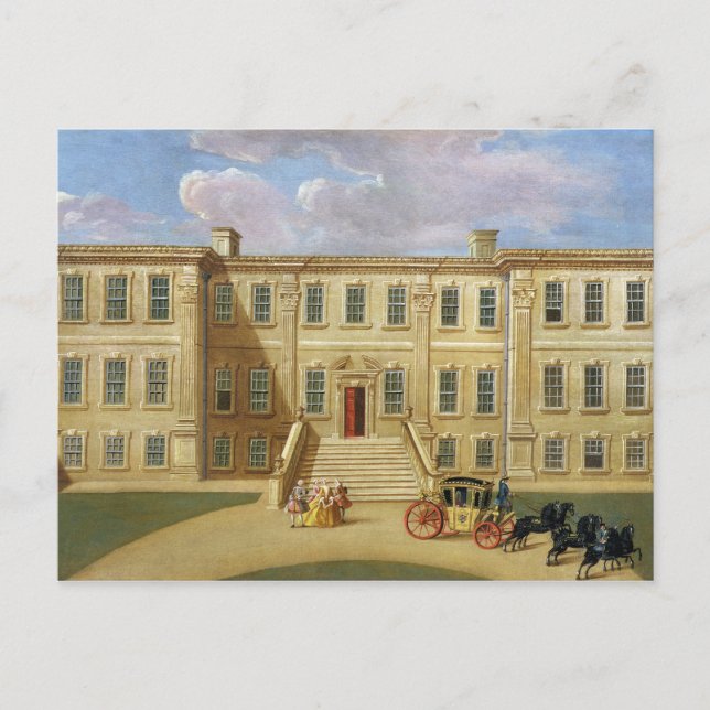 Calke Hall, Derbyshire, sätet för Herr Henry Harp Vykort (Framsida)