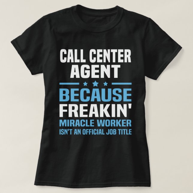 Call Center Agent T Shirt (Design framsida)