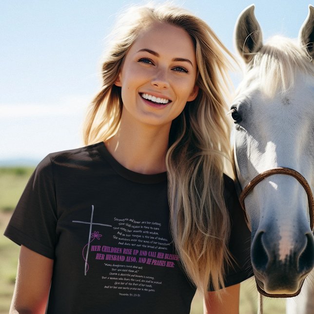 CALL HER BLESSED Mamma-webbutskrifter 31-skript T Shirt (Skapare uppladdad)