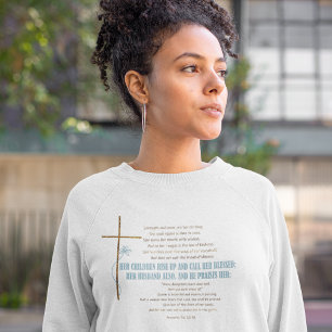 CALL HER BLESSED Mamma-webbutskrifter 31-skript T Shirt
