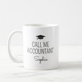 Call Me Accountant Personalized Name Kaffemugg