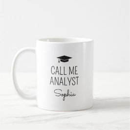 Call Me Analyst Personalized Name Kaffemugg