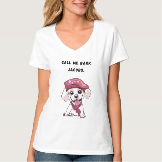 Call me Bark Jacobs. Funny Dog T Shirt