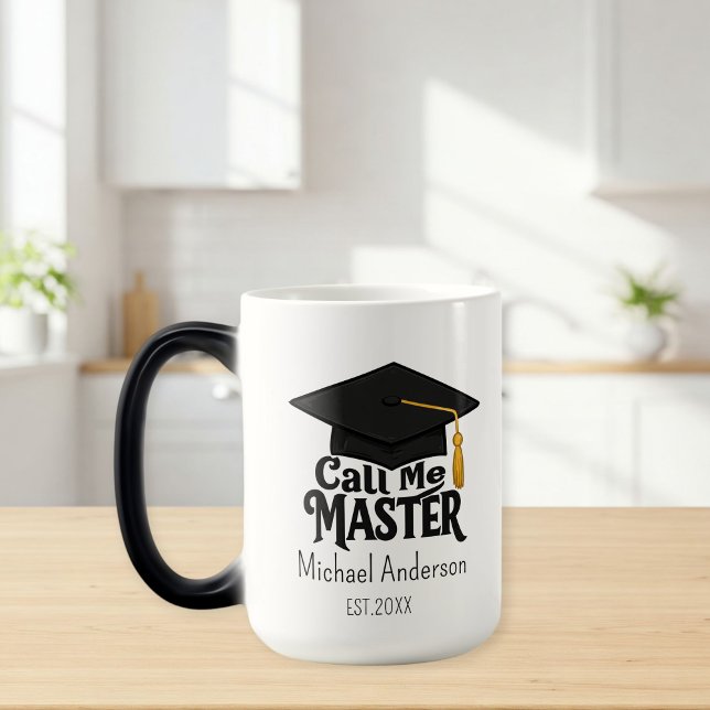 Call me Master - Customizable magic Mug  Magisk Mugg (Skapare uppladdad)