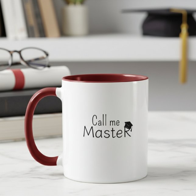 Call me Master - Customizable Mug - Degree -  Mugg (Skapare uppladdad)